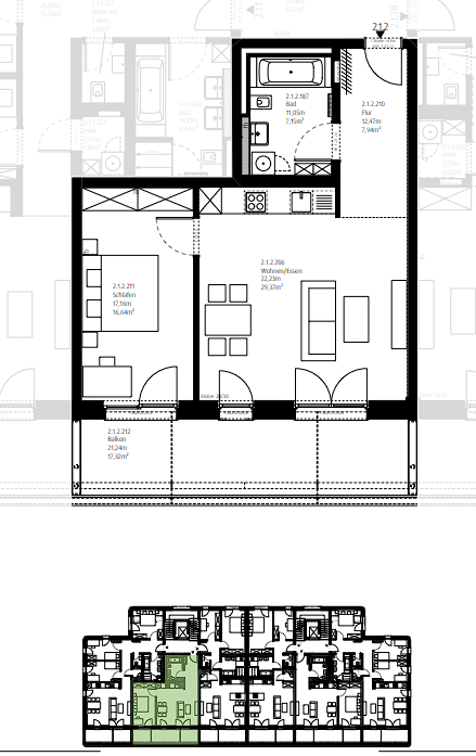 Wohnung zur Miete 900 € 2 Zimmer 70 m²<br/>Wohnfläche 01.12.2024<br/>Verfügbarkeit St. Jobst Nürnberg 90491