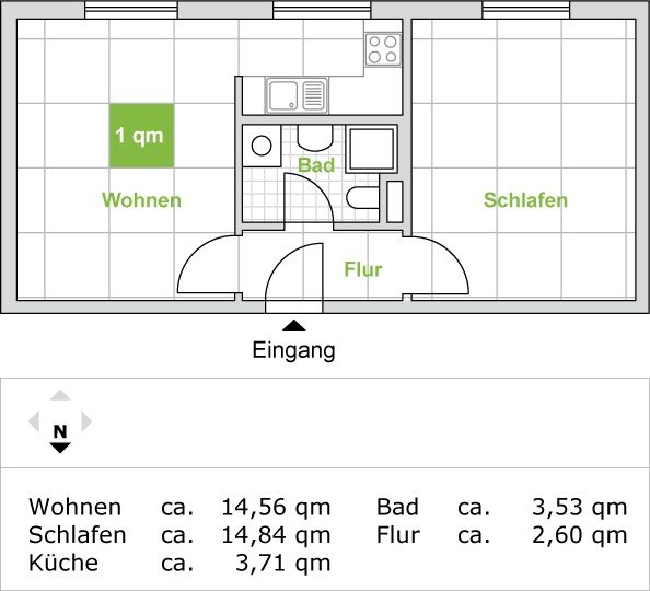 Wohnung zur Miete 320 € 2 Zimmer 39,1 m²<br/>Wohnfläche 1.<br/>Geschoss 20.01.2025<br/>Verfügbarkeit Auenweg 41 Miltitz Leipzig 04205