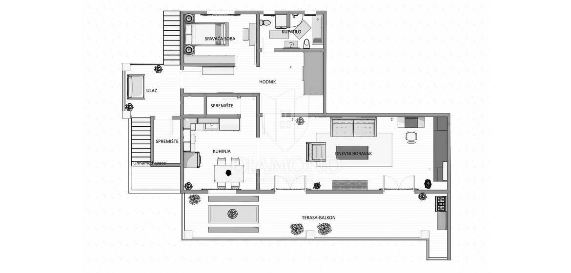 Wohnung zum Kauf 507.200 € 2 Zimmer 126 m²<br/>Wohnfläche Rovinj center 52210