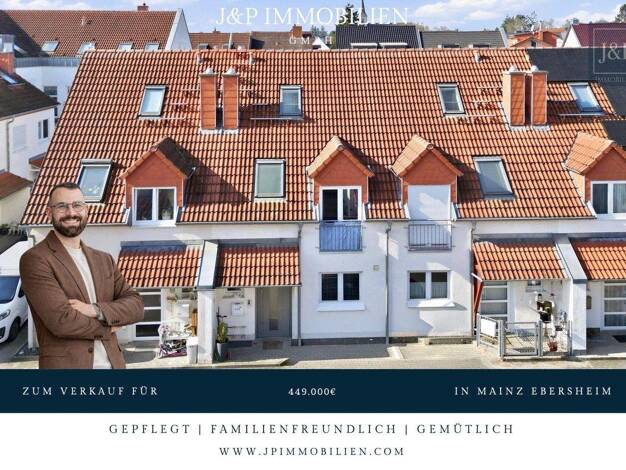 Reihenmittelhaus zum Kauf 449.000 € 4 Zimmer 108 m² 103 m² Grundstück Ebersheim Mainz / Ebersheim 55129