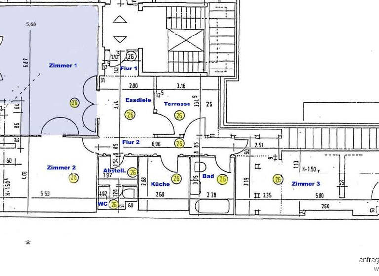 Penthouse zum Kauf 1.050.000 € 3 Zimmer 120,7 m²<br/>Wohnfläche 5.<br/>Geschoss Charlottenburg Berlin 14057