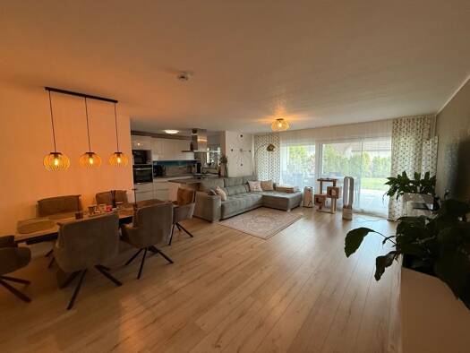 Terrassenwohnung zur Miete 1.530 € 4,5 Zimmer 112 m² Geschoss EG/3 frei ab 01.10.2026 Lehrensteinsfeld 74251