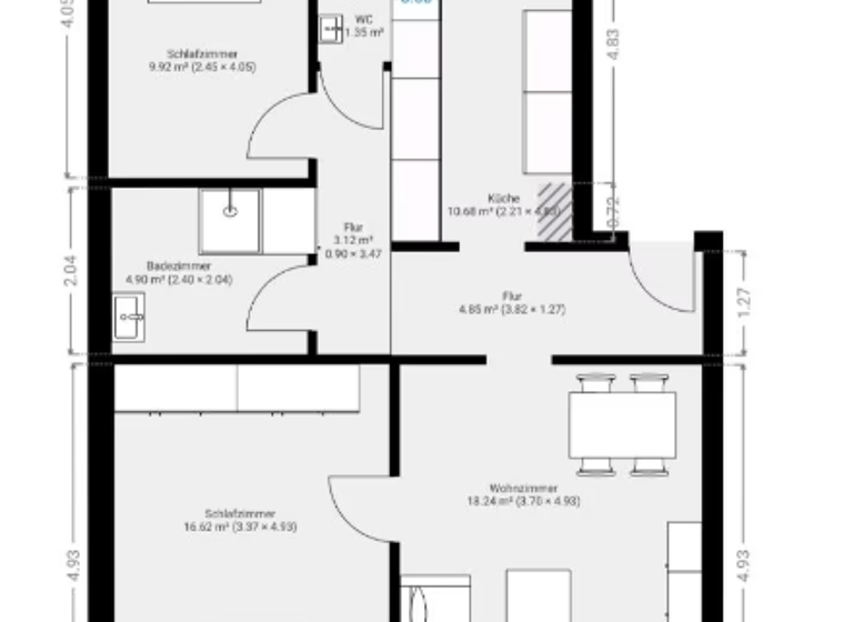 Wohnung zum Kauf 229.000 € 3 Zimmer 67 m² 2. Geschoss Südstadt Fürth 90763