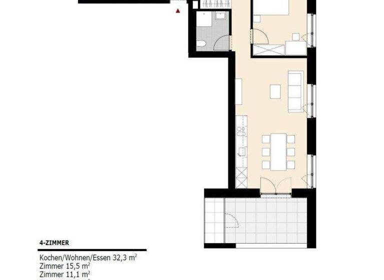 Terrassenwohnung zur Miete 1.930 € 4 Zimmer 94,2 m² 1. Geschoss frei ab 01.06.2026 Oberes Tobel 24A Götzis 6840