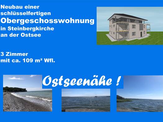 Wohnung zum Kauf 327.000 € 3 Zimmer 109 m² 1. Geschoss frei ab sofort Steinbergkirche 24972