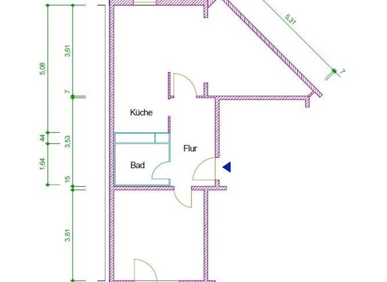 Wohnung zur Miete 326 € 2 Zimmer 48,2 m² 1. Geschoss Gräfenrodaer Straße 30 Oberhof 98559