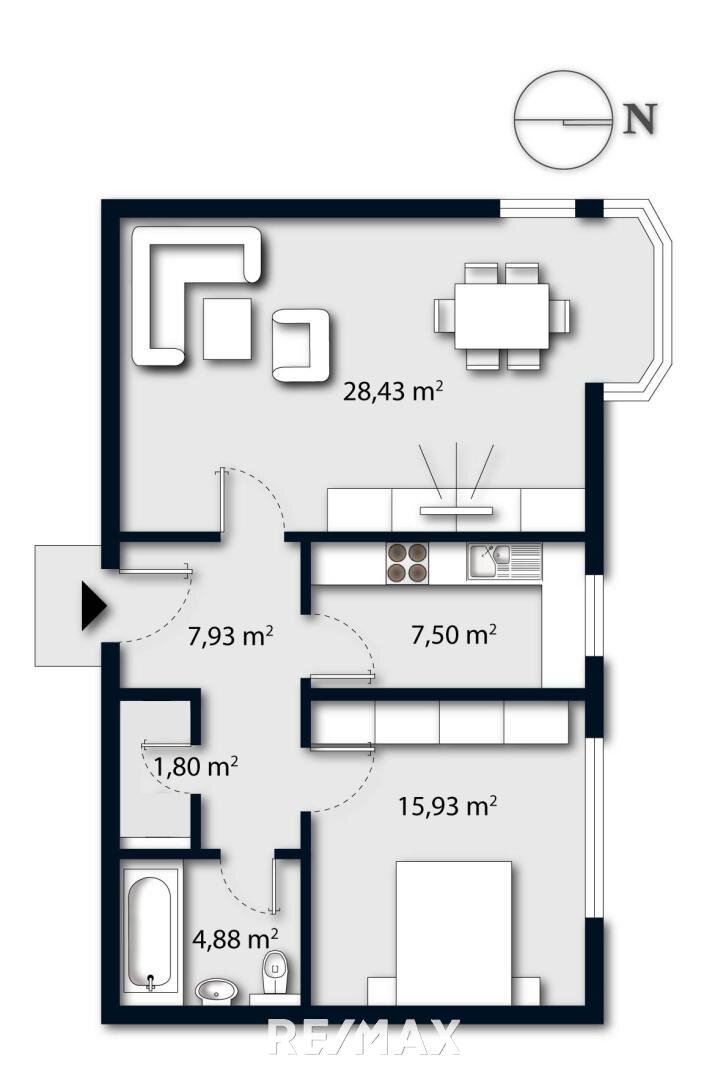 Wohnung zum Kauf 390.000 € 2 Zimmer 66,5 m²<br/>Wohnfläche 1.<br/>Geschoss Wilten Innsbruck 6020