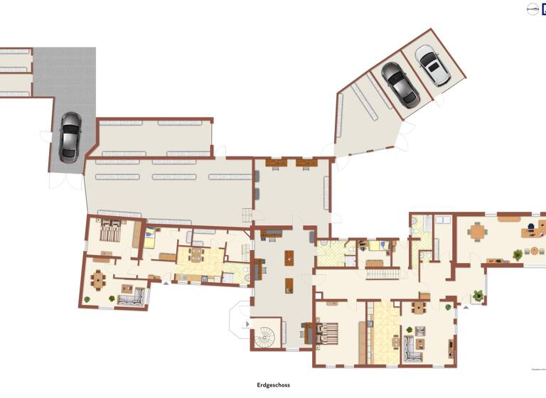Mehrfamilienhaus zum Kauf 199.000 € 14 Zimmer 438,3 m² 2.175 m² Grundstück Lüntorf Emmerthal 31860