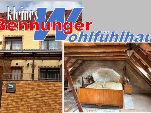 Reihenmittelhaus zum Kauf 34.500 € 4 Zimmer 98 m² 80 m² Grundstück frei ab sofort Mühlgasse 106 Bennungen Südharz 06536