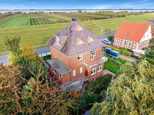 Einfamilienhaus zum Kauf 1.349.000 € 5,5 Zimmer 245 m² 458 m² Grundstück frei ab sofort Elbdeich 14 Grünendeich 21720