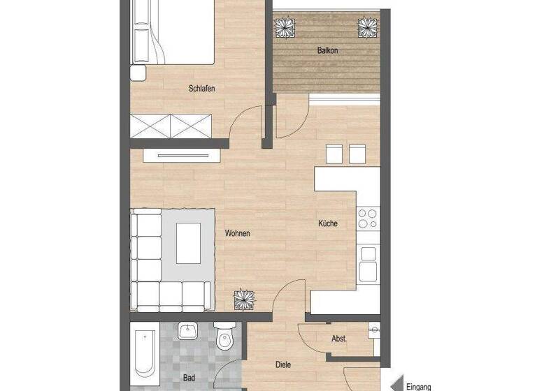 Wohnung zum Kauf als Kapitalanlage geeignet 149.000 € 2 Zimmer 56 m² Wörth 63939