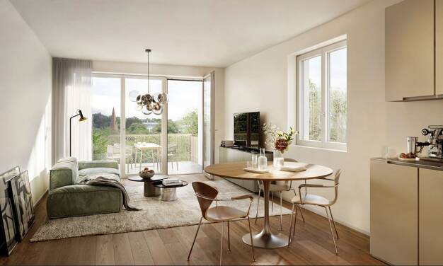 Wohnung zum Kauf - Neubau provisionsfrei 348.900 € 2 Zimmer 56,7 m² 1. Geschoss Höfen Nürnberg 90431