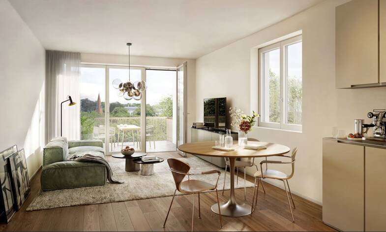 Wohnung zum Kauf provisionsfrei 348.900 € 2 Zimmer 56,7 m² 1. Geschoss Höfen Nürnberg 90431
