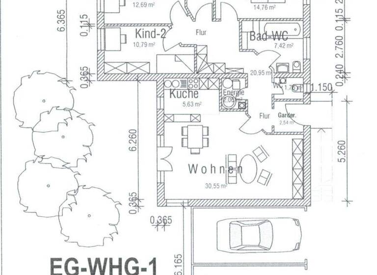 Wohnung zum Kauf 395.000 € 4 Zimmer 117 m² EG Dommelstadl Neuburg am Inn 94127