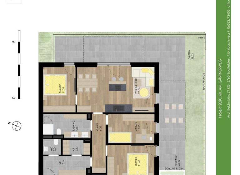 Wohnung zum Kauf - Erstbezug provisionsfrei 487.700 € 4 Zimmer 87,4 m² EG Gärtnerweg 6 Schörfling am Attersee 4861