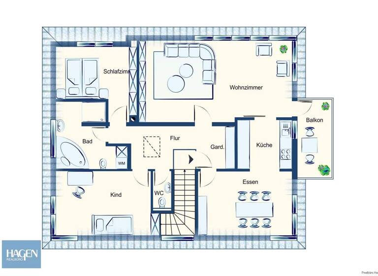 Wohnung zum Kauf 465.000 € 4 Zimmer 98 m² 1. Geschoss Bäumlestraße 6 Höchst 6973
