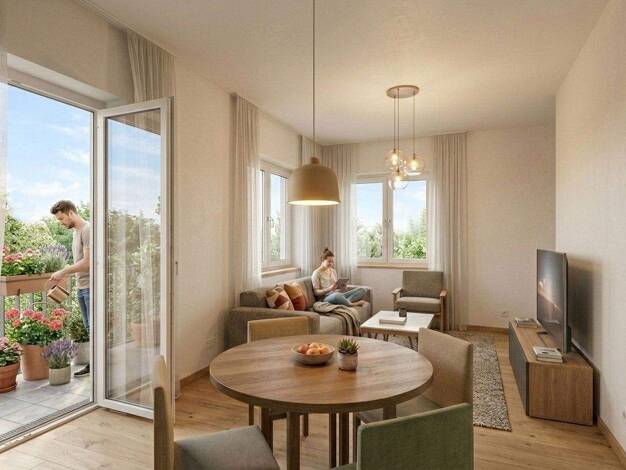 Wohnung zur Miete - Erstbezug 920 € 2 Zimmer 47,5 m² 1. Geschoss frei ab 01.10.2026 Oderstraße 17 Bernau Bernau bei Berlin 16321