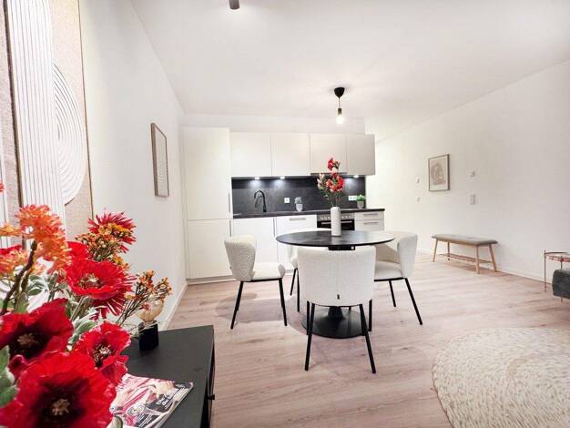 Wohnung zur Miete - Erstbezug 1.023 € 2 Zimmer 48,5 m² 1. Geschoss Kreuzstein Straße 9 Schweinau Nürnberg 90438