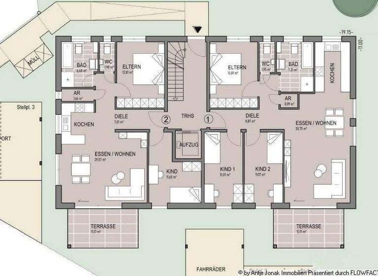 Wohnung zum Kauf provisionsfrei 446.900 € 3,5 Zimmer 77 m² Köngen 73257