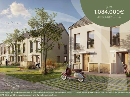 Reihenmittelhaus zum Kauf - Neubau provisionsfrei 1.084.000 € 5 Zimmer 119,5 m² Hofstattstraße 17 Aschheim 85609