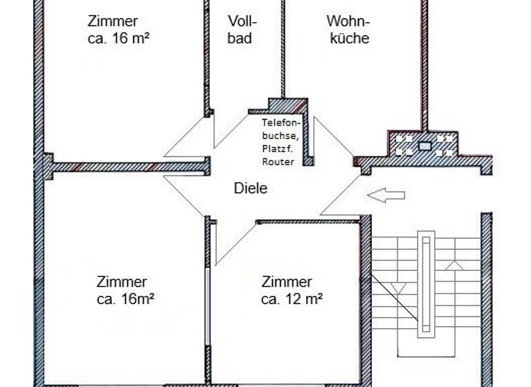 Wohnung zum Kauf als Kapitalanlage geeignet 290.000 € 3 Zimmer 67 m²<br/>Wohnfläche Wandsbek Hamburg 22041