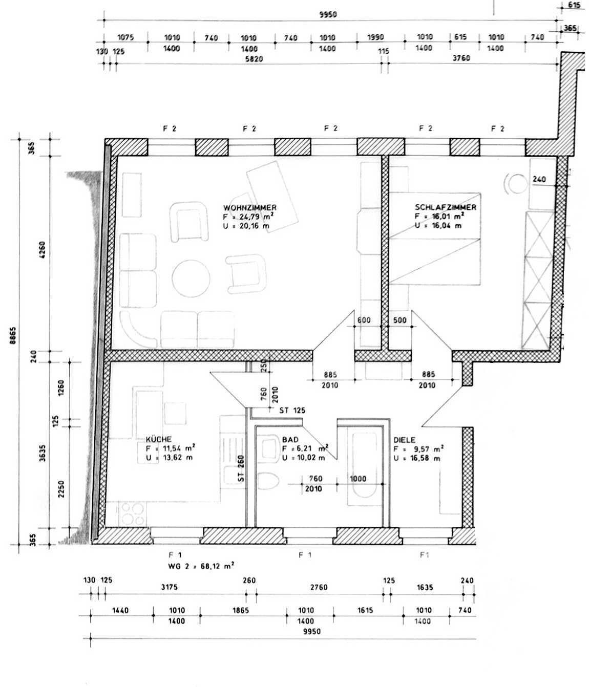 Wohnung zur Miete 390 € 2 Zimmer 68,1 m²<br/>Wohnfläche 2.<br/>Geschoss 01.02.2025<br/>Verfügbarkeit Torgau Torgau 04860