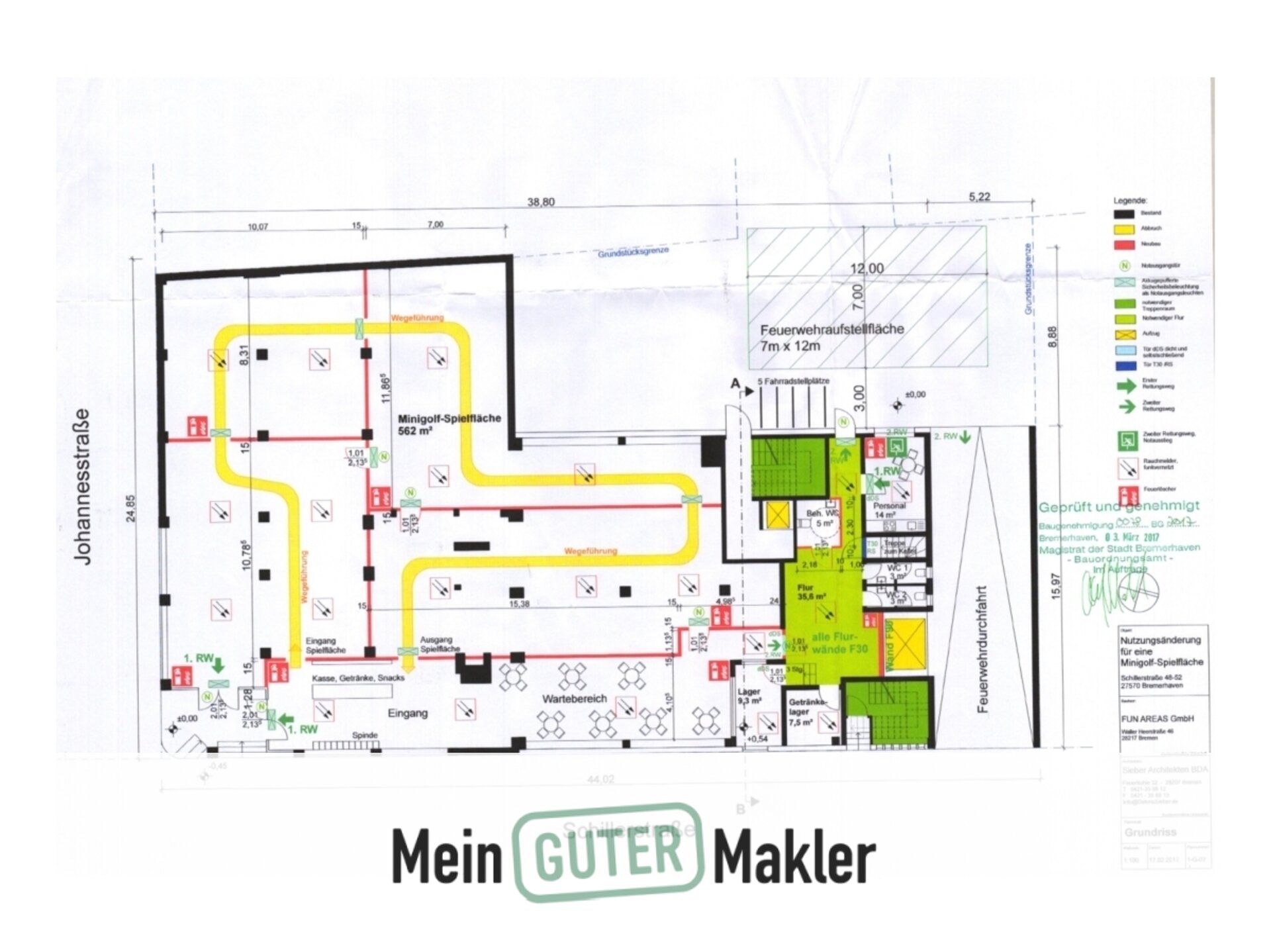 Café/Bar zur Miete 5.500 € 1.175 m²<br/>Gastrofläche Geestendorf Bremerhaven 27570