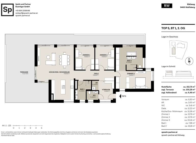 Wohnung zum Kauf provisionsfrei 871.000 € 4 Zimmer 153 m² Wolfsberg 9400
