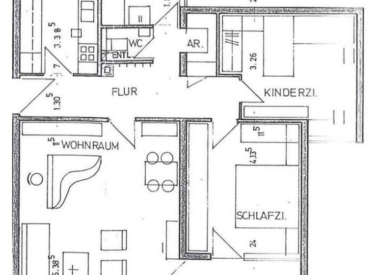 Wohnung zur Miete 1.176 € 3,5 Zimmer 84 m² 4. Geschoss Linzer Straße 11 Maubach Backnang 71522