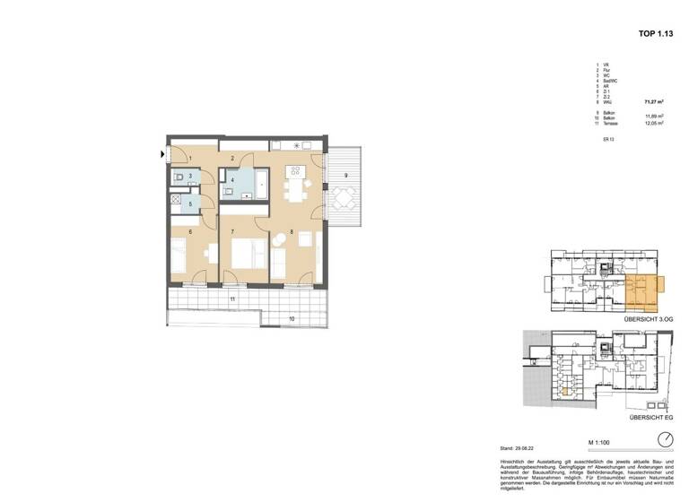 Wohnung zum Kauf - Erstbezug 569.000 € 3 Zimmer 71,3 m² 3. Geschoss Am Renninger 10 Klosterneuburg 3400