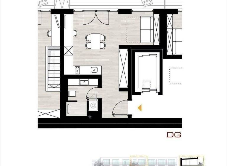 Penthouse zum Kauf - Erstbezug provisionsfrei 398.640 € 1,5 Zimmer 36 m² 2. Geschoss Dreikönigstraße 1,3 Innenstadt Erlangen 91054