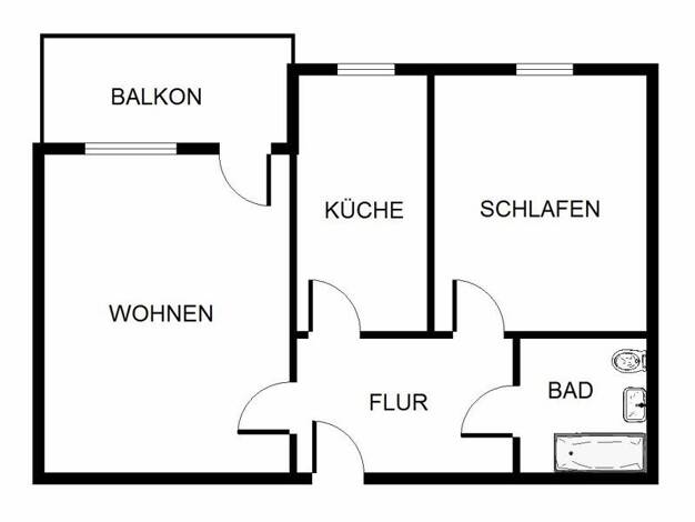 Wohnung zur Miete 408 € 2 Zimmer 60 m² 2. Geschoss frei ab 25.09.2026 Fichtestraße 9 Westerholt Herten 45701