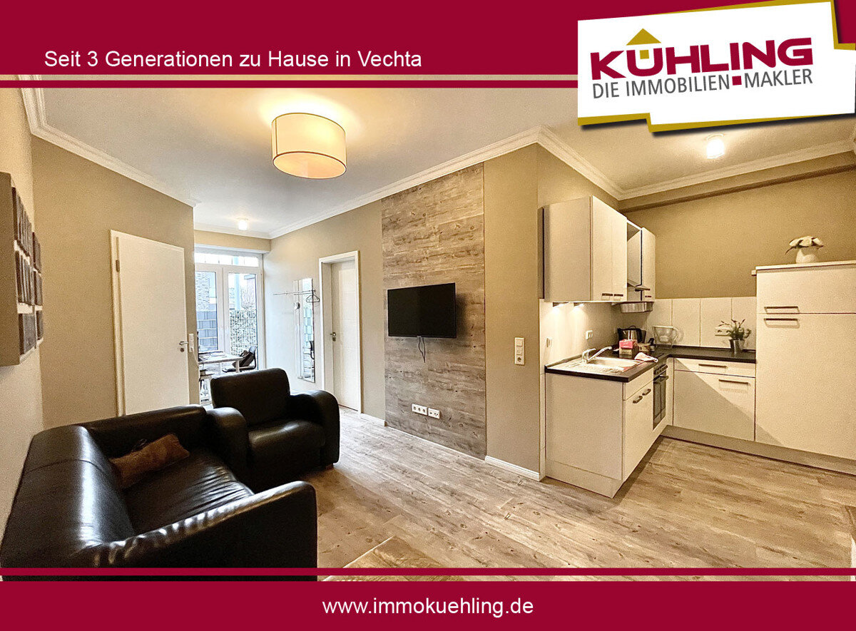 Wohnung zur Miete 600 € 2 Zimmer 45 m²<br/>Wohnfläche 01.01.2025<br/>Verfügbarkeit Stadtkern Vechta 49377