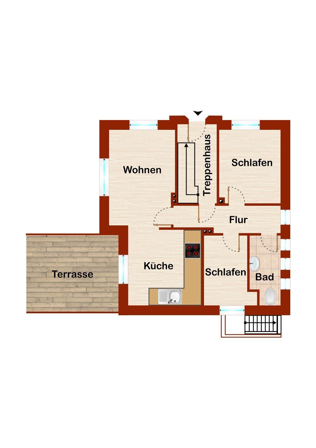 Wohnung zum Kauf 595.000 € 3 Zimmer 75 m²<br/>Wohnfläche Borkum 26757