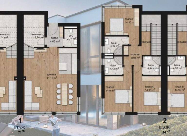 Reihenmittelhaus zum Kauf 340.000 € 4 Zimmer 165 m² Nessebar
