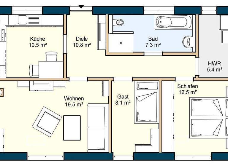 Bungalow zum Kauf provisionsfrei 529.900 € 3 Zimmer 74 m² 545 m² Grundstück frei ab 01.05.2026 Radebeul 01445