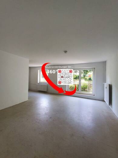 Wohnung zur Miete nur mit Wohnberechtigungsschein 382 € 2 Zimmer 65,2 m² EG frei ab sofort Neubrandenburger Str. 15 Westhagen Wolfsburg 38444