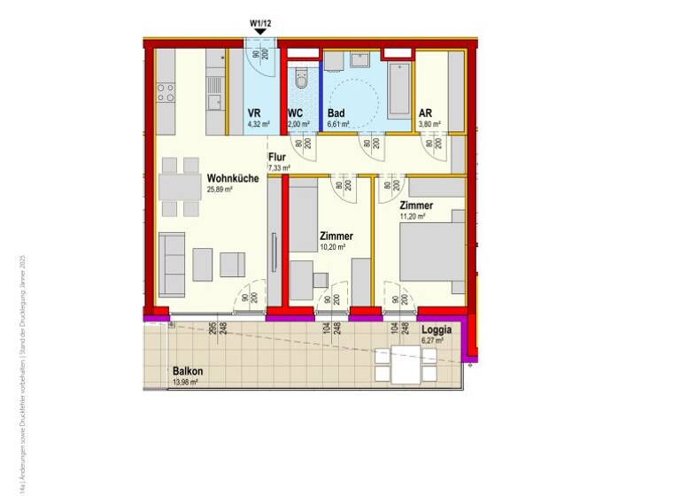 Wohnung zur Miete 673 € 3 Zimmer 71,4 m² 1. Geschoss frei ab 30.06.2026 Reinsberg 3264