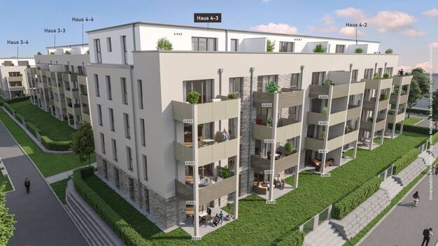 Terrassenwohnung zum Kauf - Neubau provisionsfrei 424.900 € 2 Zimmer 65 m² EG Am Wasserwerkswald 2a Hattersheim Hattersheim 65795