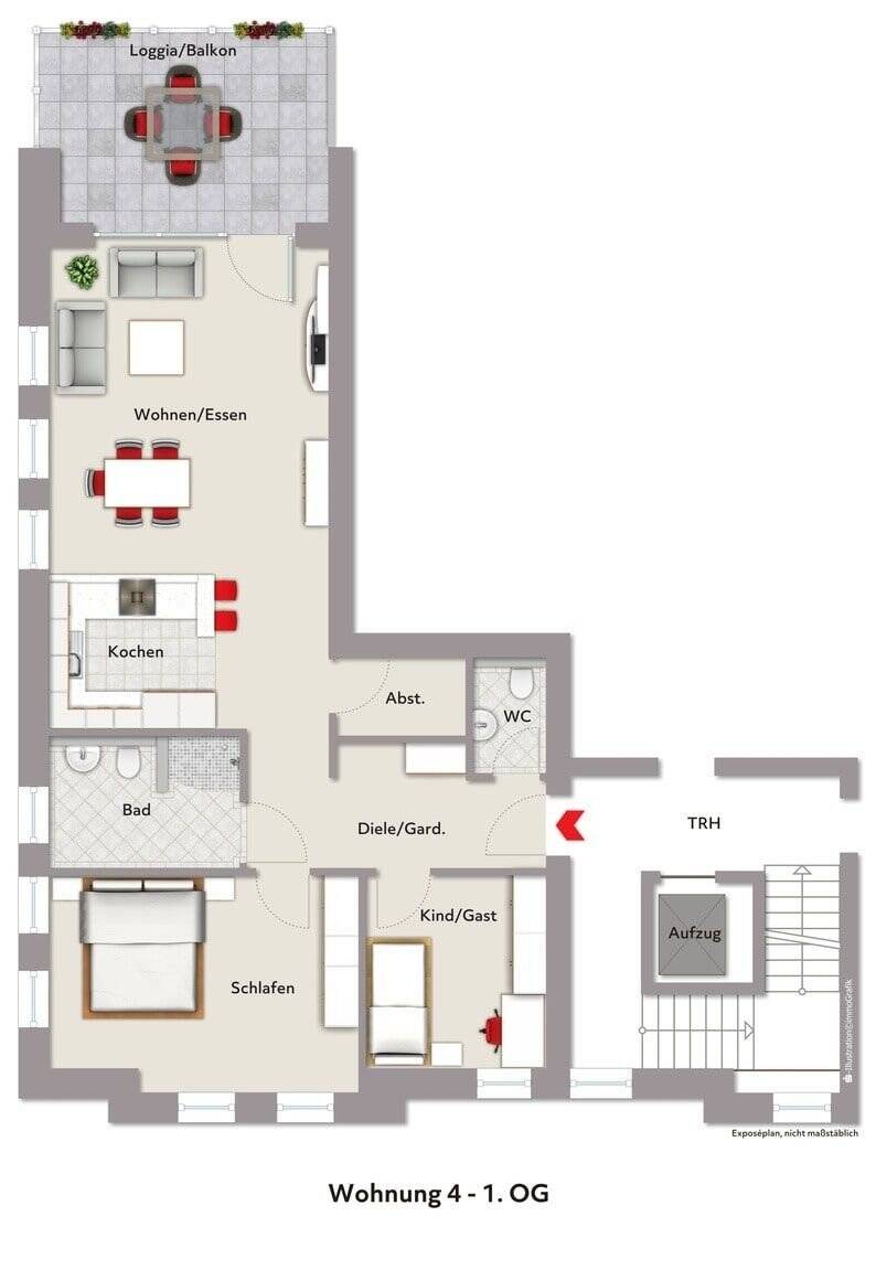 Wohnung zum Kauf 350.000 € 3 Zimmer 89,2 m²<br/>Wohnfläche ab sofort<br/>Verfügbarkeit Kernstadt Lippstadt 59557