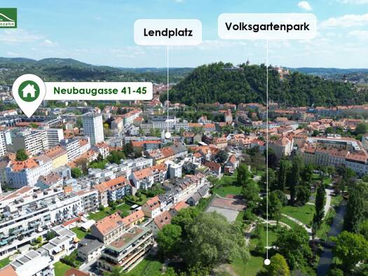 Wohnung zur Miete 886 € 3 Zimmer 71,1 m² 2. Geschoss frei ab 01.10.2026 Neubaugasse 41 Lend Graz 8020