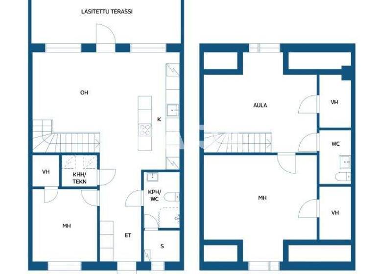 Reihenmittelhaus zum Kauf 329.000 € 4 Zimmer 109 m² 6.963 m² Grundstück Vilkkimäentie 15 Lieto 21420