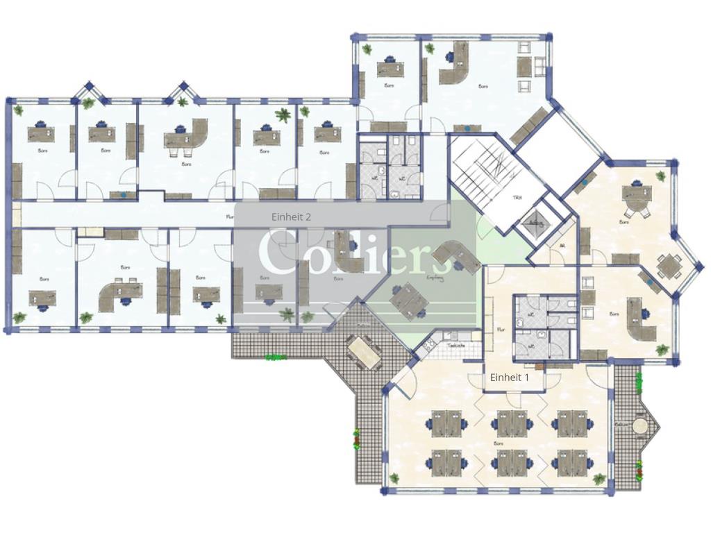 Büro-/Praxisfläche zur Miete 12,70 € 1.148 m²<br/>Bürofläche ab 182 m²<br/>Teilbarkeit Mooshof Nürnberg 90411