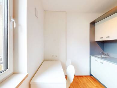 Wohnung zur Miete 400 € 1 Zimmer 15,6 m² 4. Geschoss Hahnstraße 72 Niederrad Frankfurt am Main 60528