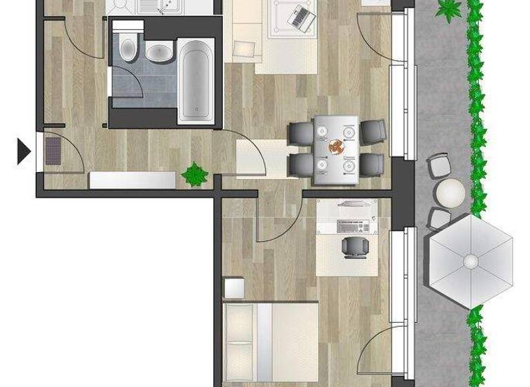 Wohnung zur Miete 370 € 2 Zimmer 57,1 m² 4. Geschoss frei ab 16.06.2026 Stollberger Str. 41 Kapellenberg Chemnitz 09119