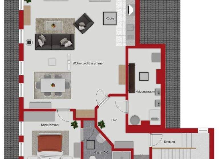 Wohnung zur Miete 500 € 2 Zimmer 72 m² EG Zülpich 53909