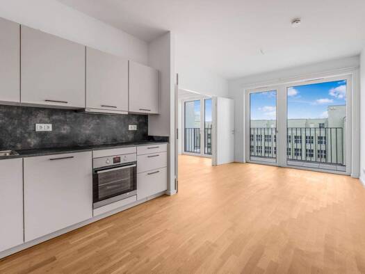 Wohnung zur Miete - Erstbezug 1.120 € 2 Zimmer 47,3 m² 1. Geschoss Meta-London-Straße 20 Spandau Berlin 13587