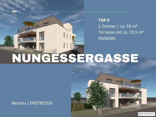 Terrassenwohnung zum Kauf 299.980 € 2 Zimmer 58,7 m² 2. Geschoss Wiener Neustadt 2700