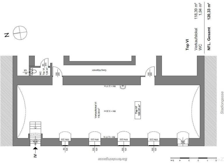 Lagerhalle zur Miete 2.190 € 120,3 m² Lagerfläche Wien 1010