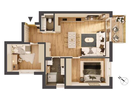 Wohnung zum Kauf - Erstbezug provisionsfrei 390.000 € 3 Zimmer 68,4 m² 1. Geschoss Franz-Prantl-Park 1 Jenbach 6200